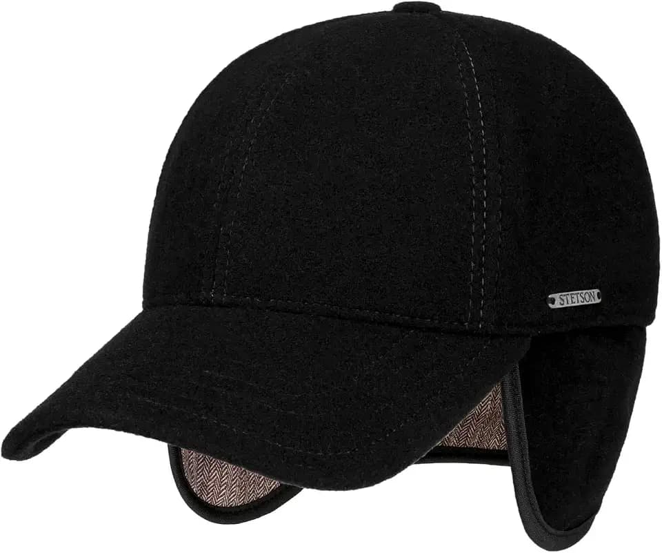Stetson Vaby Earflap Fullcap 6 Panel Mit Ohrenklappen Nackenschutz Herren Herbst Winter