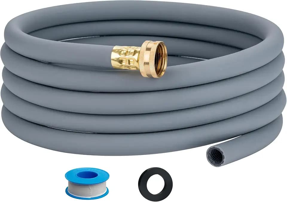 5FT Dehumidifier Drain Hose with 3/4” FHT Brass Rustproof Connector