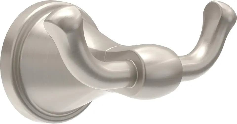 Delta Faucet Becker (1-Pack) Towel/Robe Hook for Bathroom, SpotShield Brushed Nickel, Wall Mounted BCK35-DN