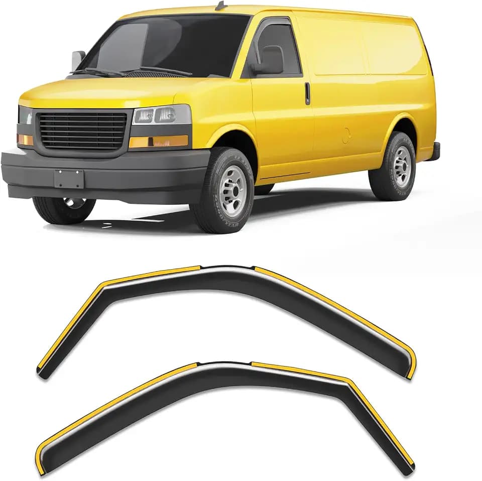 Window Rain Guards for 1996-2026 Chevy Express Van & GMC Savana 2500 3500
