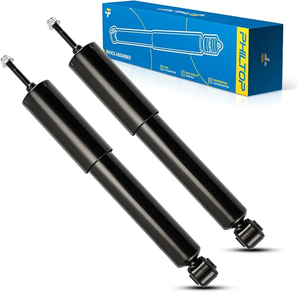 PHILTOP 2Pcs Front Shock Absorbers for 1980-1996 F-150 RWD 5.8L/4.9L/5.0L