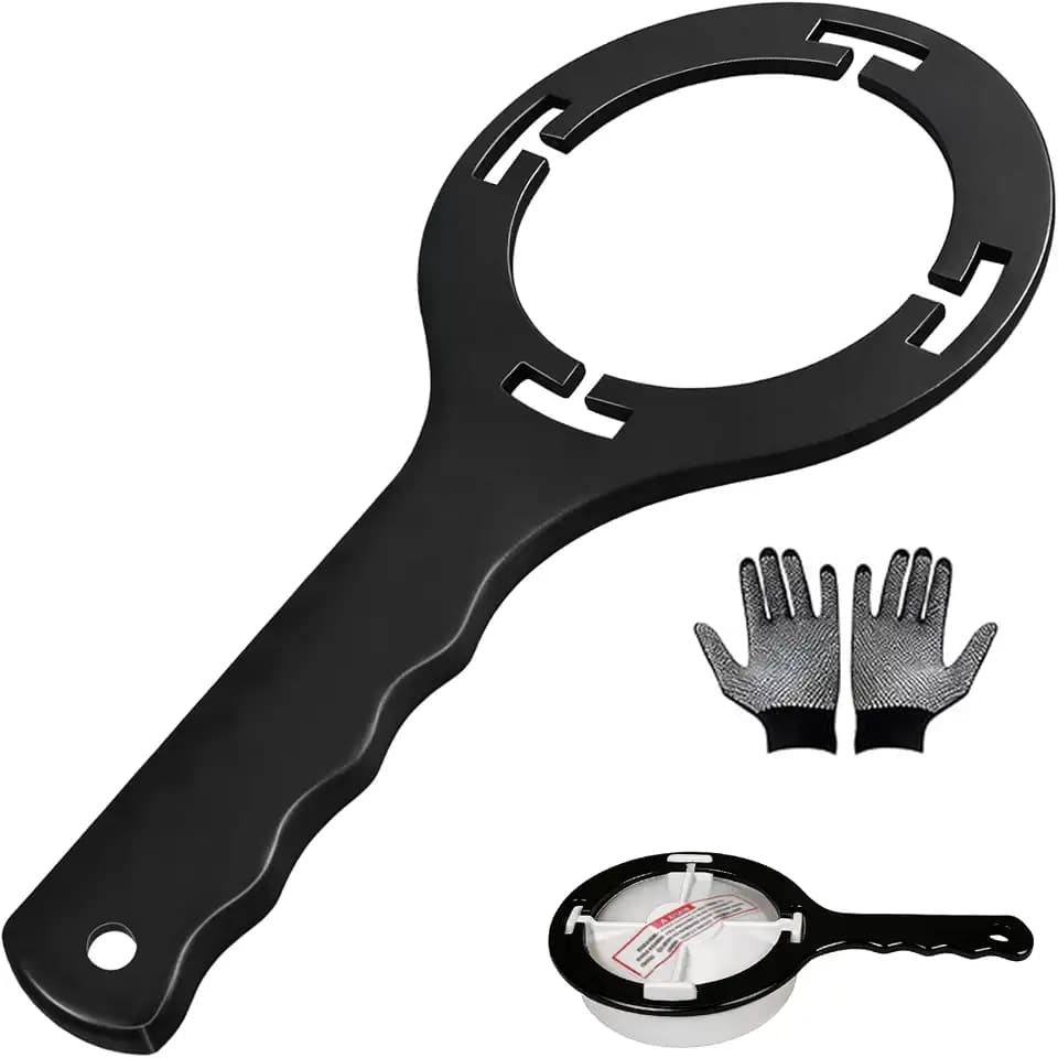 Metal Chlorinator Lid Wrench for Pentair Rainbow 300/320 Series Chlorine Bromine Feeders– Steel Feeder Tank Lid Opener Tool – Compatible with R172052 R172053