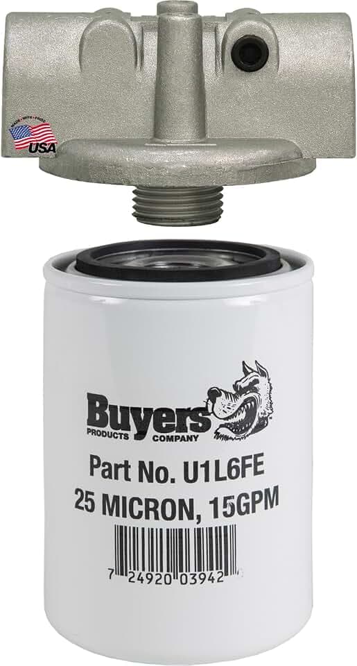 Buyers Products HFA12525 Hydraulic Return Line Filter Assembly, 25 Micron