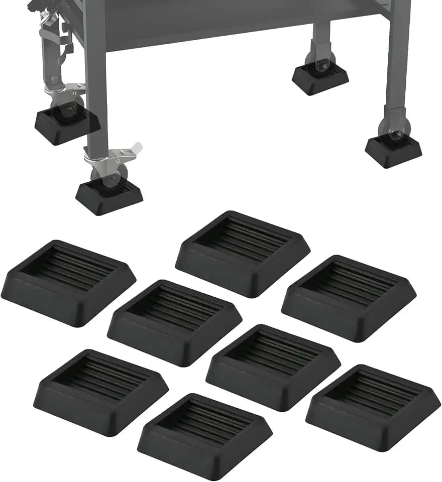 8Pcs 1/4'' Griddle Leveling Shims Kit, Stackable Rubber BBQ Leveling Blocks