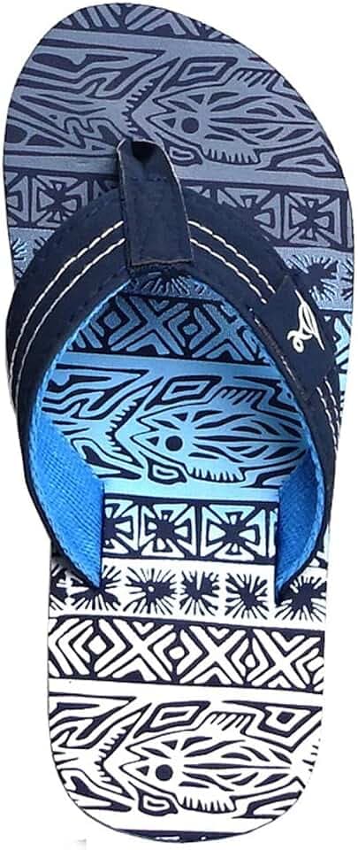 REDVOLUTION New Boys' Beach Sandal TRIBAL Tattoo | Geometric Bali Flip-Flop Sandals