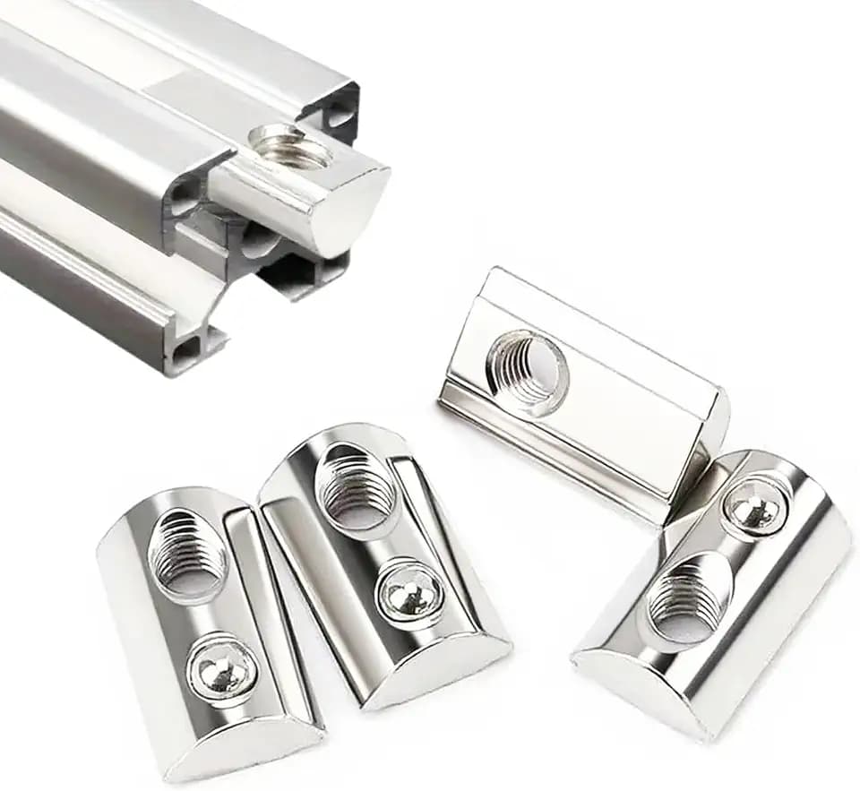 60 Stück Nutensteine M3 mit Kugel Nut 8 30-Serie M3 Nutensteine