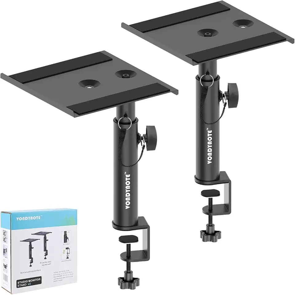 Vondynote Studio Monitor Stands Desk Clamp Speaker Stands Against The Wall