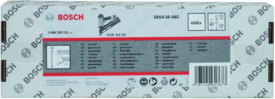 Bosch Professional Senkkopf-Stift 64-34 44 G, 44 mm, verzinkt, 2608200521