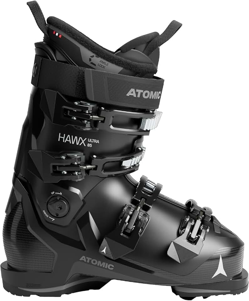 ATOMIC HAWX Ultra 85 W Skischuhe - Schmale Ski-Boots mit 98 mm Passform - Memory-Fit Skistiefel aus robustem PU - Hochwertige Ski-Schuhe mit 3D Stretch Zehenbox