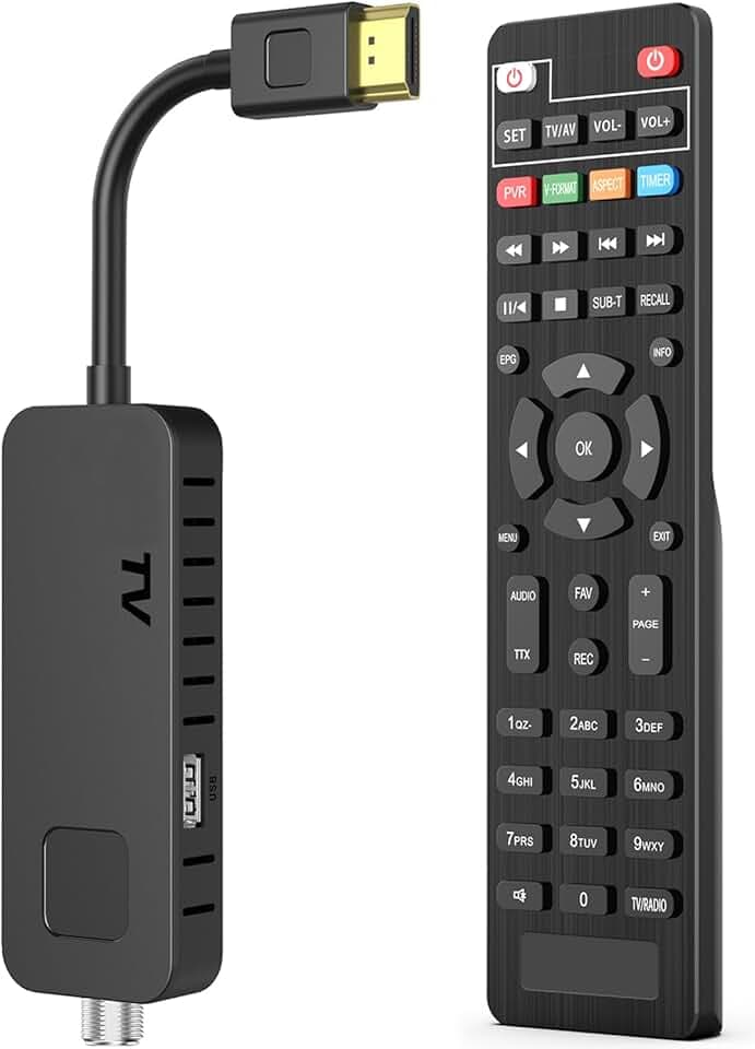 Dcolor Sat Receiver DVB-S/S2,HDMI Full HD Mini Satelliten TV Stick