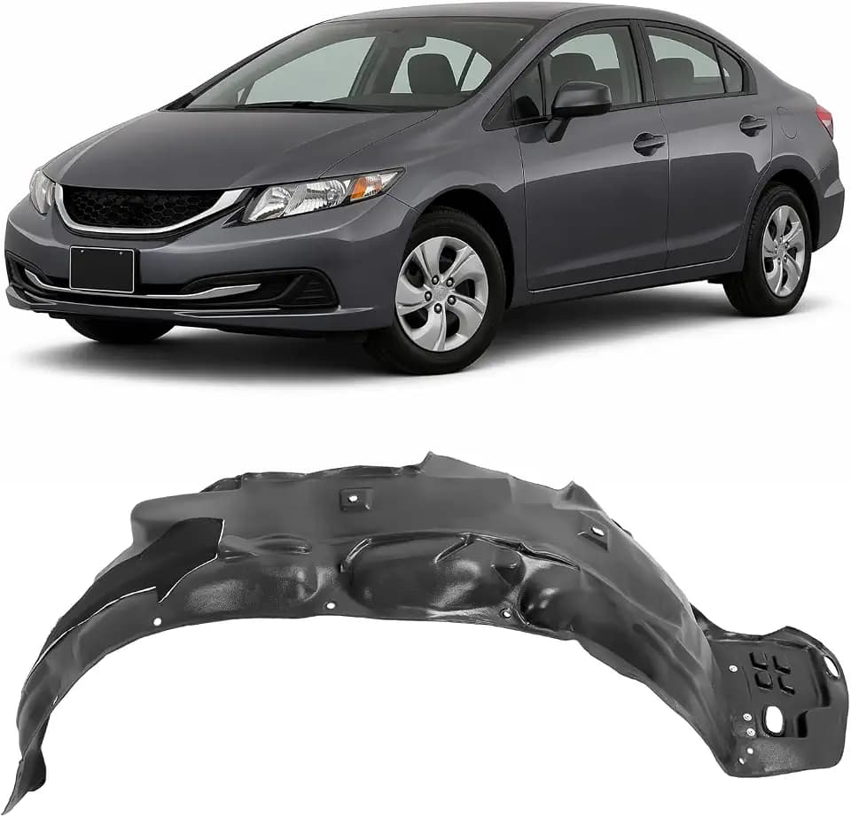ECOTRIC Fender Liner Compatible with 2012-2015 Civic