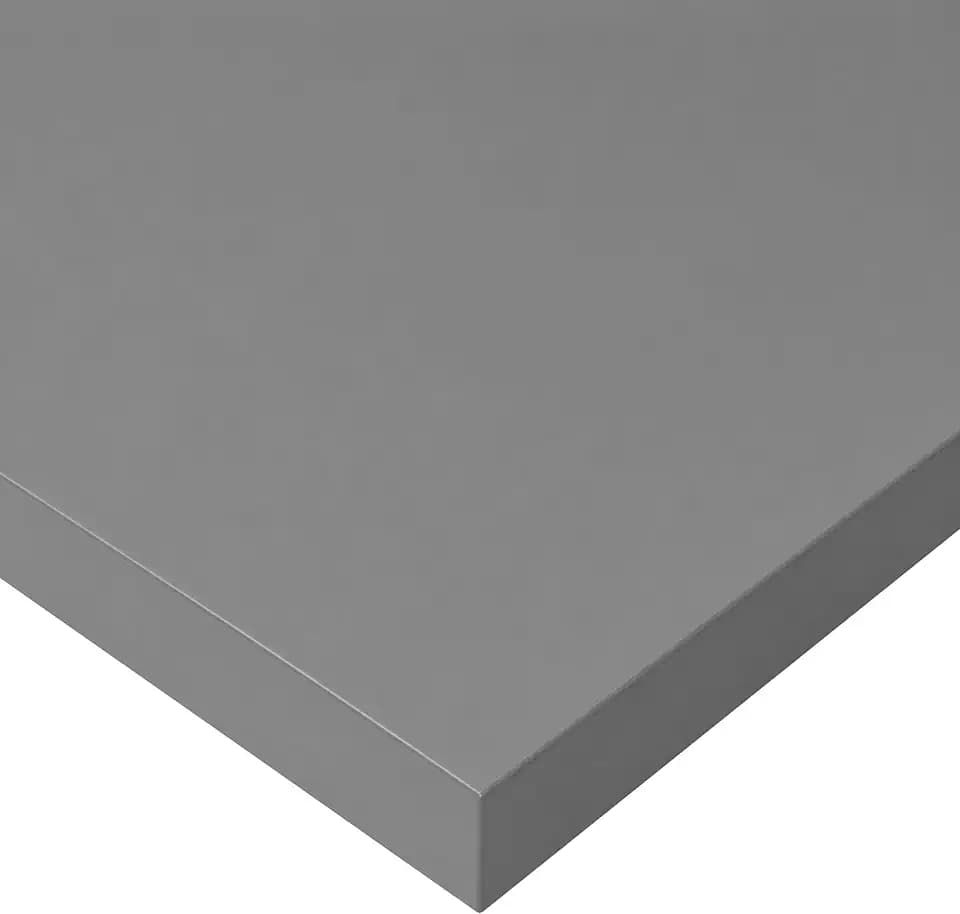 POKAR Tischplatte 140x70 cm | Schreibtischplatte 25 mm Stärke | Ideal für höhenverstellbare Schreibtische und Esstisch | Robuste und Langlebige | Made in Europe | Dunkelgrau
