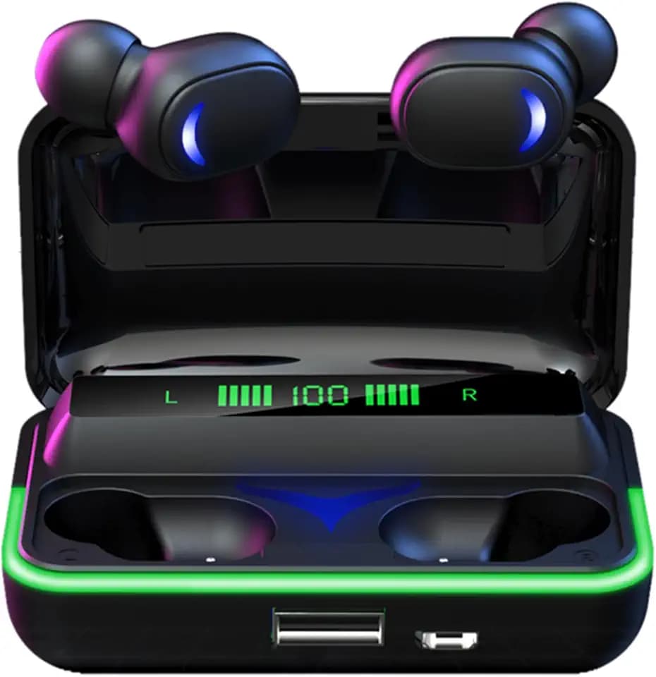 2024 NEW Version True Wireless Bluetooth Earbuds in-Ear Headphones Headset with Charging Case Compatible with Apple & Android, Dual Connect, Built-in Microphone, Stereo Sound - Model 23