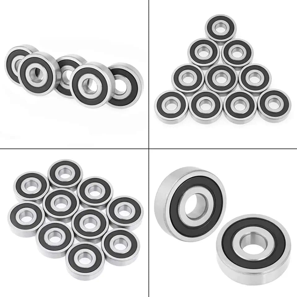 6200Rs Lager 6200 Rs Stahl 10 Stück 6200 2Rs Doppelt Gummiversiegelte Rillenkugellager aus Stahl 10 * 30 * 9 Mm
