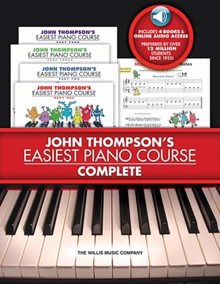 John Thompson's Easiest Piano Course Box Set: 4-Book/Audio Boxed Set