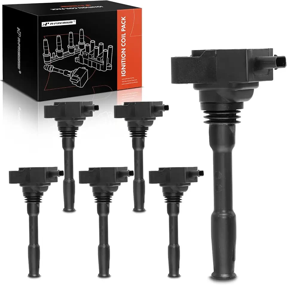 A-Premium Set of 6 Ignition Coil Pack - 3-Pins