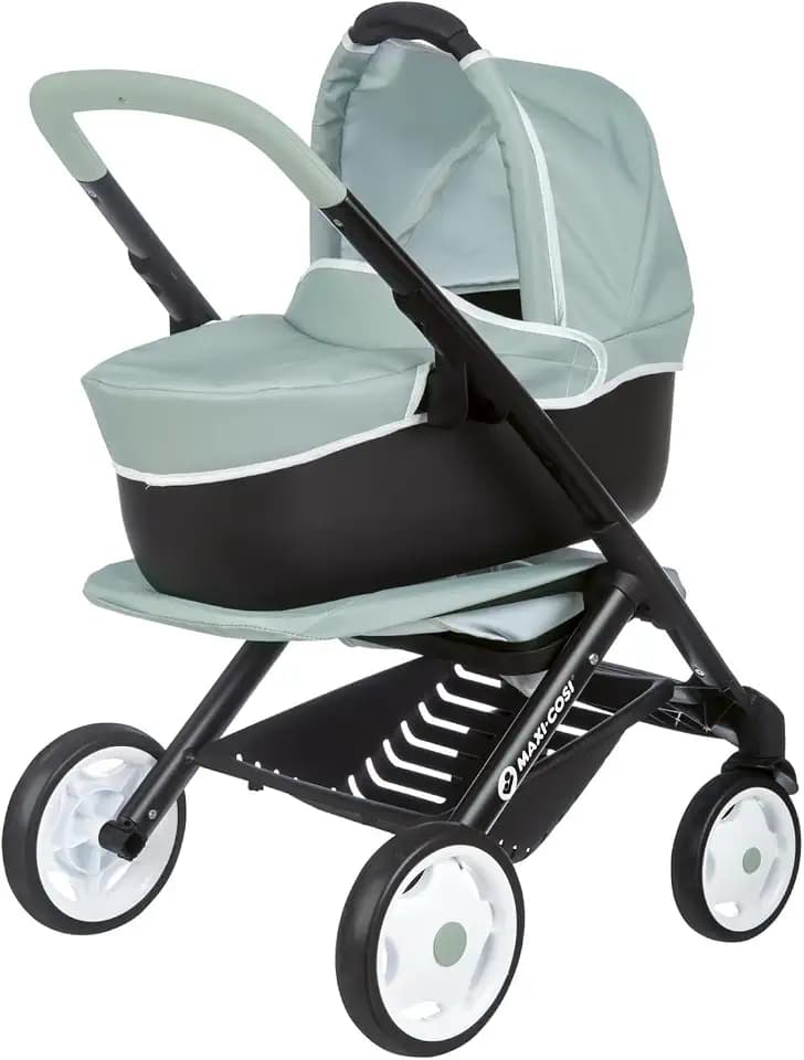 Smoby - Maxi Cosi 3-in-1 Kombi Puppenwagen - für Puppen bis 42 cm – wandelbarer Puppenwagen für unterschiedliche Bedürfnisse im Quinny-Design, für Kinder ab 3 Jahren