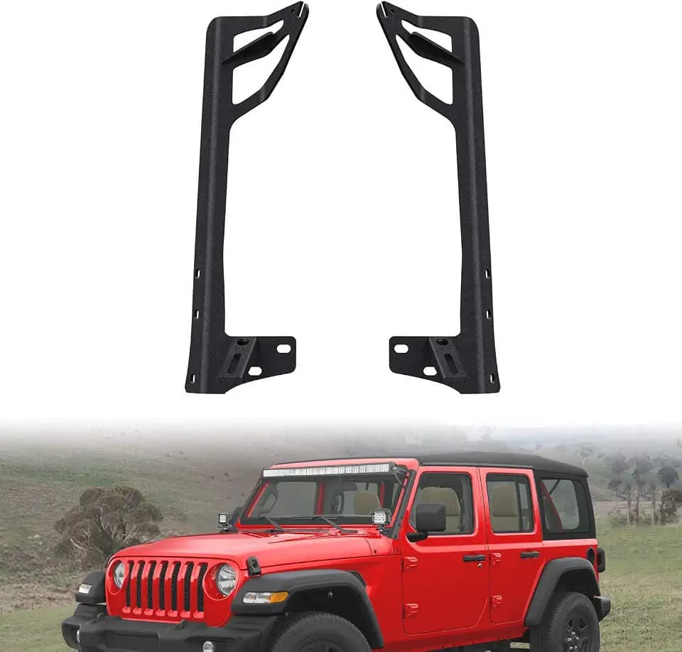 Nilight 52" Light Bar Roof Mount Bracket for Jeep Wrangler JK 2007-2018