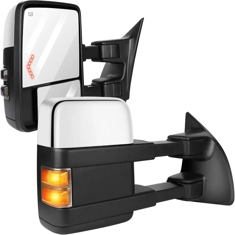 OCPTY Pickup Towing Mirrors Pair Replacement For Ford 03-07 Power Adjusted