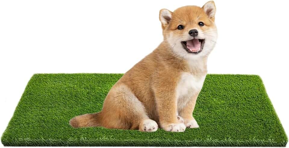 CooZero Artificial Grass, 39.4" x 19.7" Reusable Grass Patch for Dogs, Fake Grass Mat for Balcony/Indoor/Outdoor, Washable Pet Training Turf with Drainage Holes, Easy to Clean