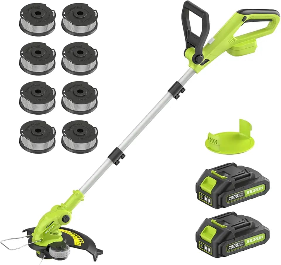 Electric String Trimmer Cordless with 2.0Ah Battery & Charger 20V Lawn Tool