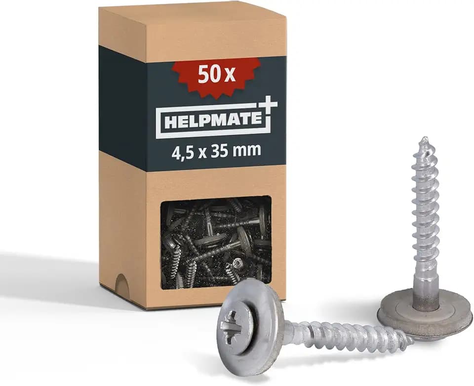 HELPMATE – Spenglerschrauben 4,5x35 mm – Edelstahl A2 – 50 Stück