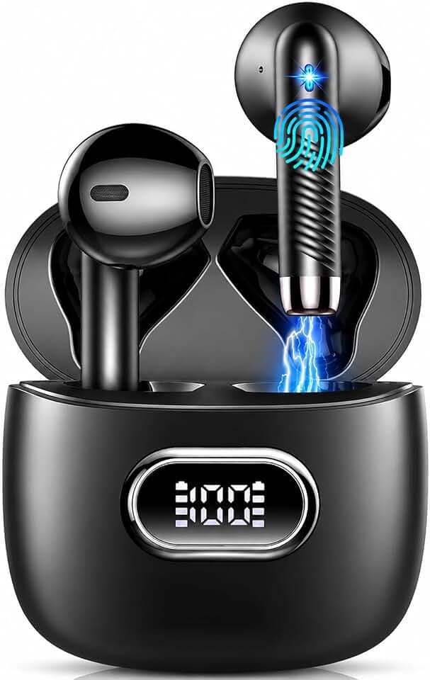 Bluetooth Kopfhörer Kabellos, 50 Std. Earbuds, 6 EQ App, Bluetooth 5.4