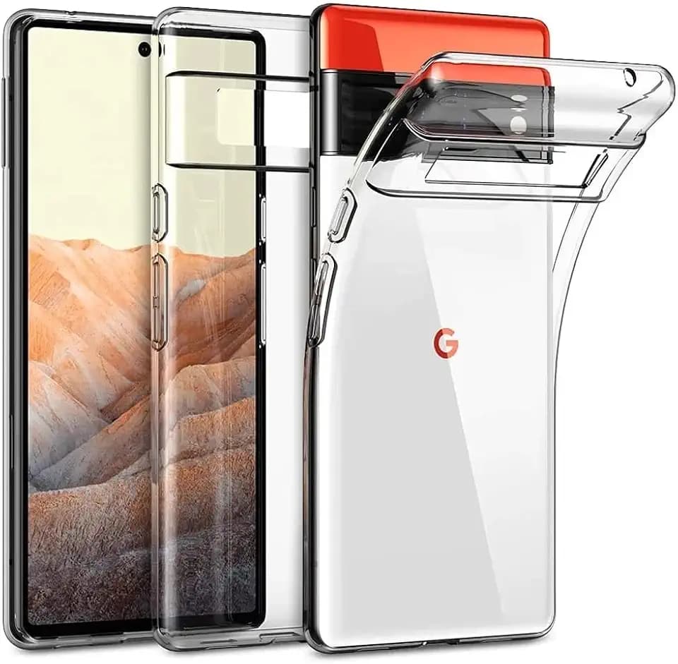 Oprimio Kristallklar Hülle für Google Pixel 6 Pro [Silikon Hülle] [%100 Durchsichtig] [Deutsche Material] [Ultra Dünn] Transparente Handyhülle für Google Pixel 6 Pro