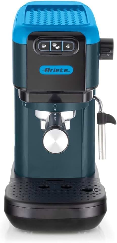 Ariete 1399 Mango Yellow Espressomaschine, für Pulver und ESE-Pads, 1300 W, Fassungsvermögen 1,1 l, 15 bar Druck, Filter 1, 2 Tassen und ESE-Pads, Cappuccino, Gelb