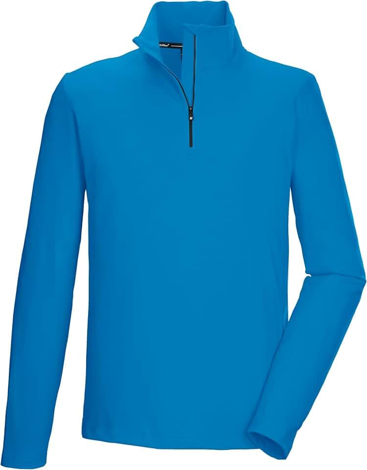 Killtec Herren Ksw 71 Mn FLX Shrt Funktionsshirt/Fleeceshirt mit Stehkragen und Reißverschluss
