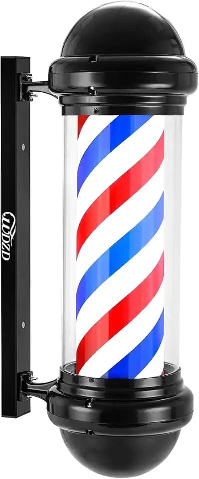 29'' Red Barber Pole Light