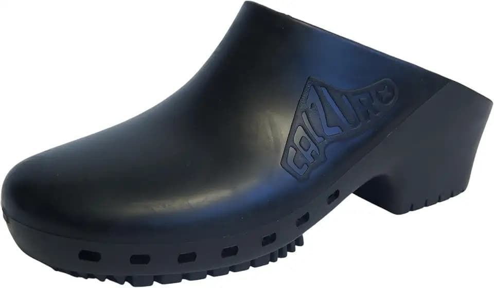 CALZURO Classic Work Clogs Without Holes - Unisex Nursing Clogs - Non Slip Shoes - Autoclavable Rubber Kitchen Shoes for Women and Men -