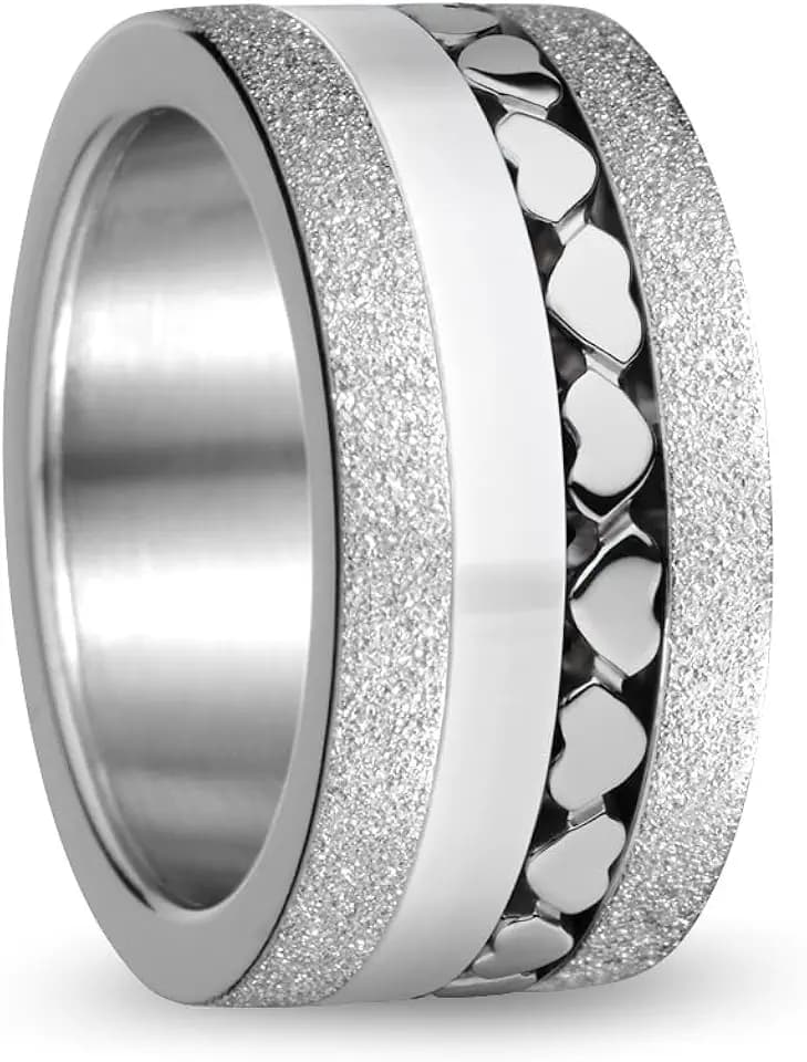BERING Damen Ring in funkelndem silber - Arctic Symphony Collection aus Edelstahl - Tiber