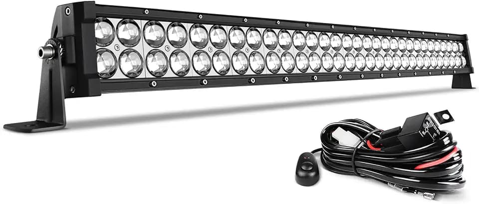 AUTOSAVER88 32 Inch 180W LED Light Bar with Wiring Harness