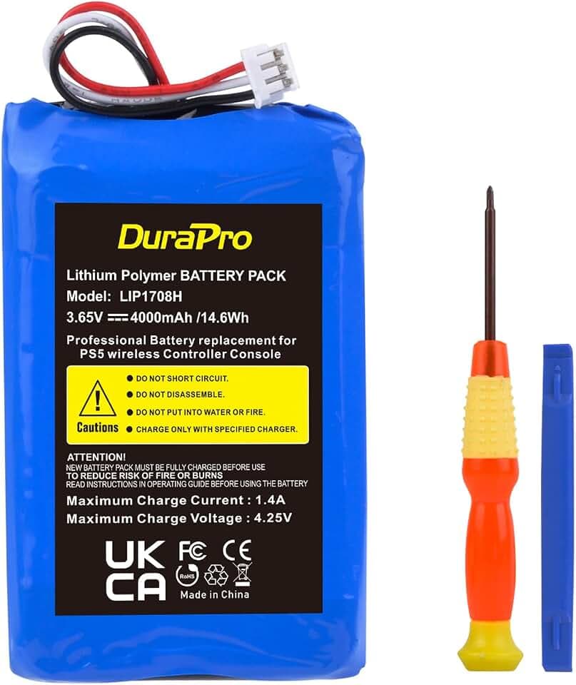 DuraPro 4000mAh LIP1078 Akku für Sony PS5 PlayStation 5 DualSense Wireless Controller