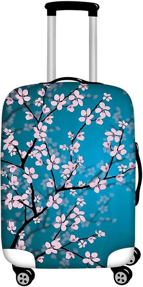 Cherry Blossom Luggage Cover Spandex Cover for 22-25 Inch Travel Suitcase