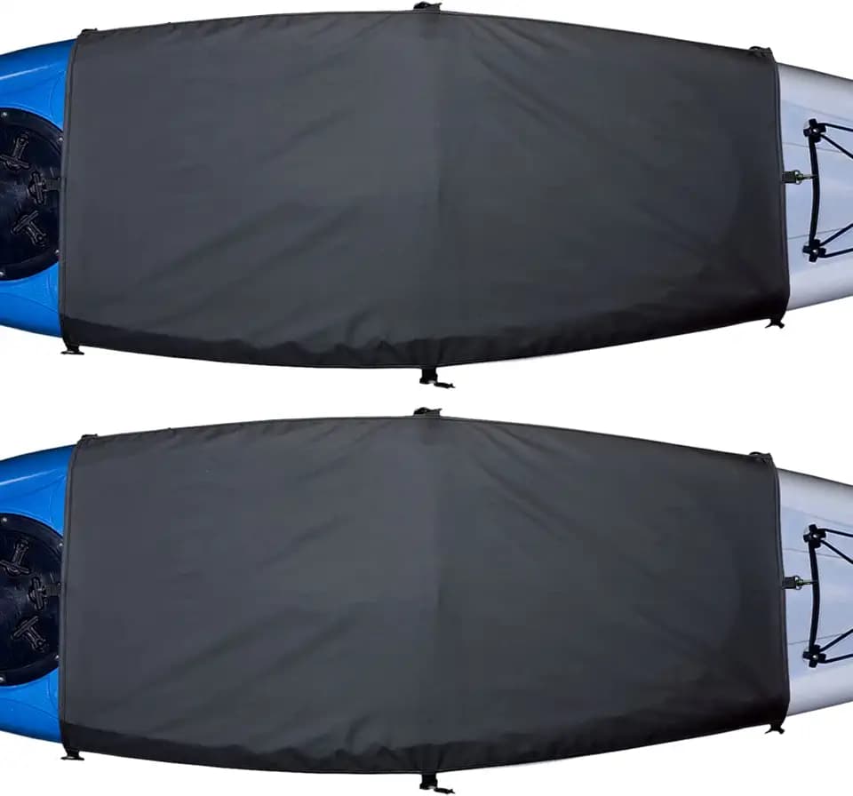 Explore Land Waterproof Kayak Cockpit Cover 2 Pack - 60 x 29 inch, Black
