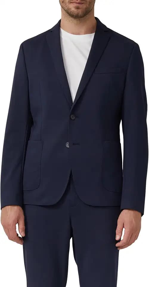 s.Oliver Herren Indoor-Sakko – Slim Fit, Stretch-Jersey, Reverskragen