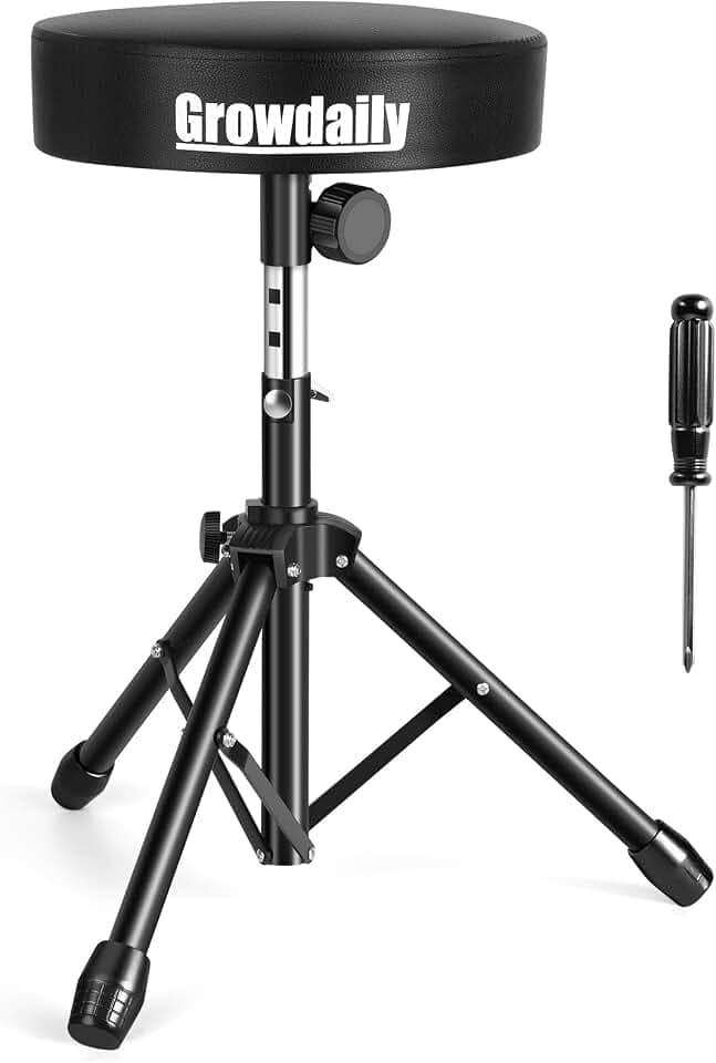 GrowDaily Drum Throne,Adjustable Stool Drum Universal