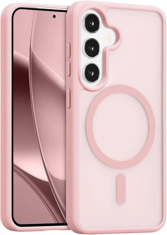 RALEAVO for Samsung Galaxy A16/A17A18/A26 Case Magnetic Matte Case,Pink