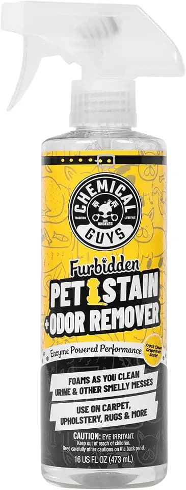 Chemical Guys, Furbidden Pet Stain & Odor Cleaner for Carpet & Seats, 16 oz