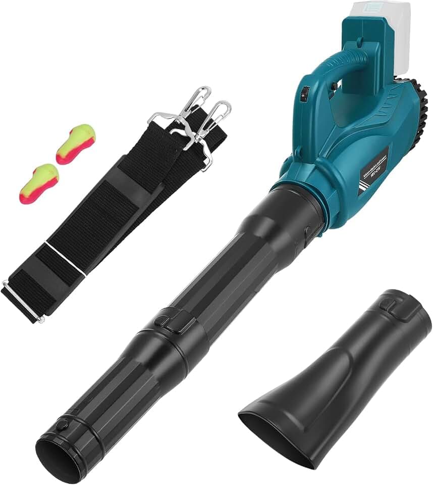 Laubsauger Kompatibel mit Makita 18V Akku - Ideal für Garten, variable Geschwindigkeit, große Terrasse, großes Volumen für Hausbau, Garten, Rasenpflege