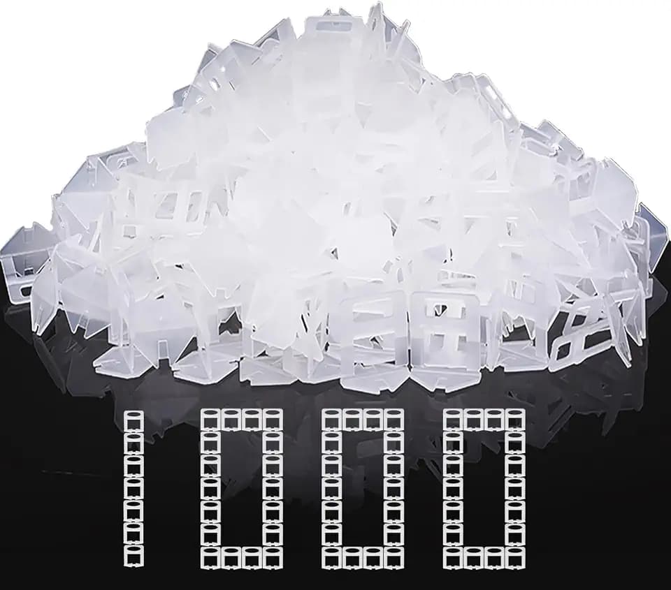DGSL Tile Spacers 1000 Pcs Tile Clips, Tile Leveling System Clips 1/8 Inch