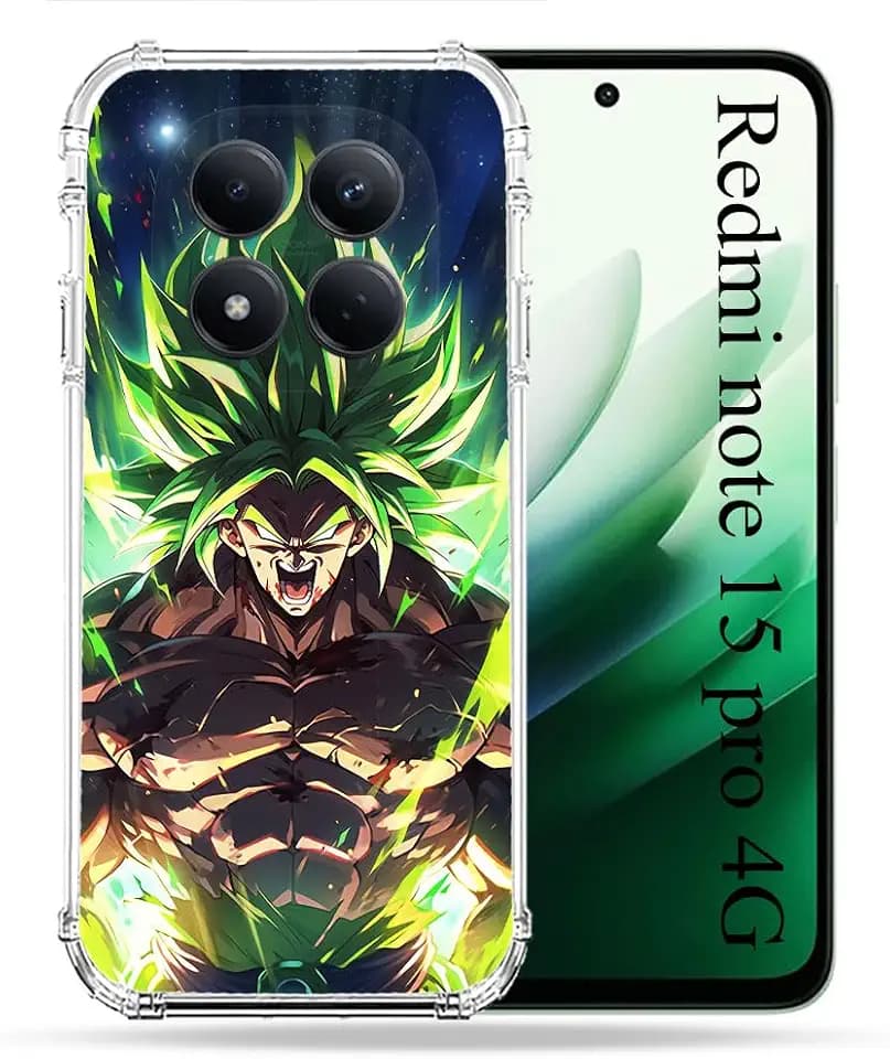 Verstärkte Schutzhülle für Redmi Note 15 Pro 4G Manga Dragon Ball Broly