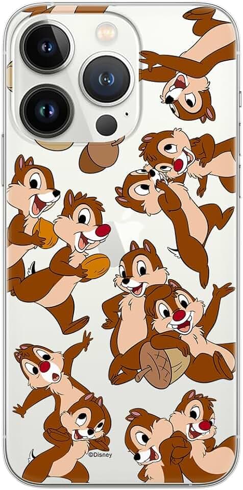 ERT GROUP Handyhülle für iPhone 13 PRO Original und offiziell Lizenziertes Disney Muster Chip & Dale 004 optimal an die Form des Handy angepasst, teilweise transparent