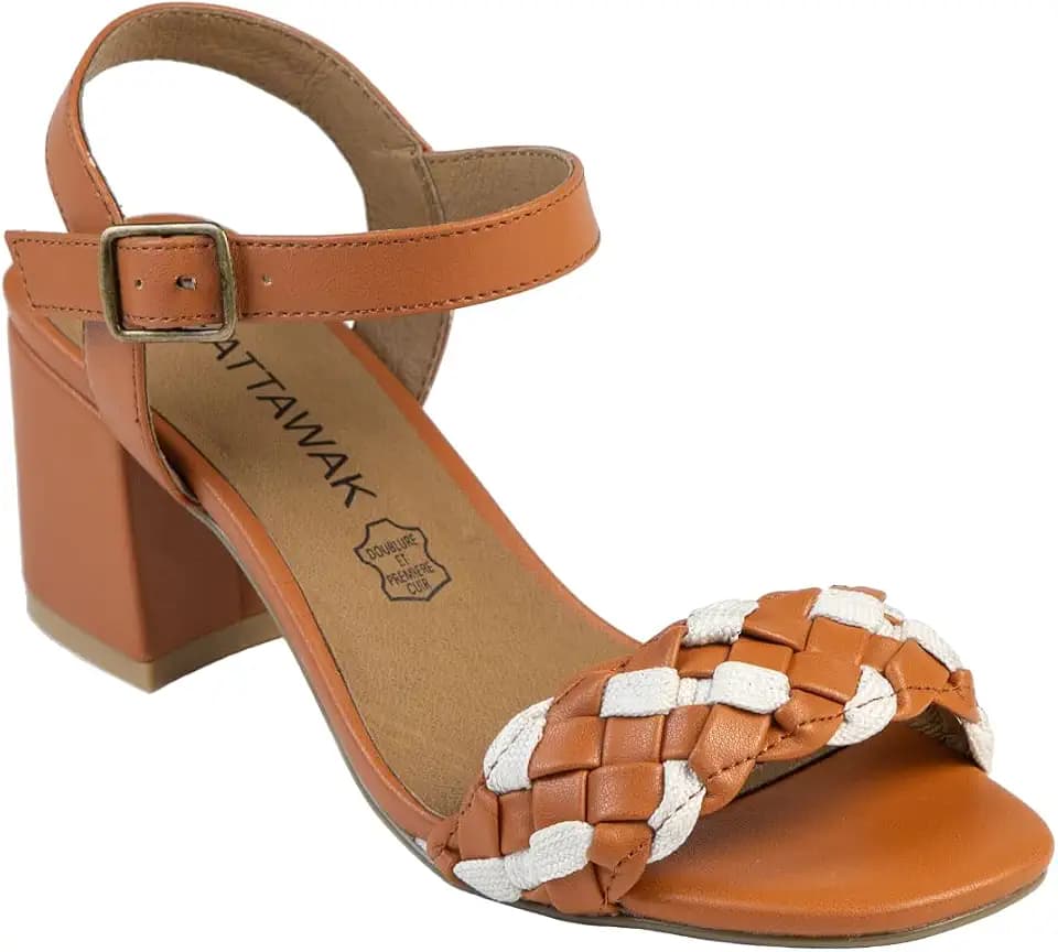 CHATTAWAK Damen 18carlinacamel36Sandale mit Absatz