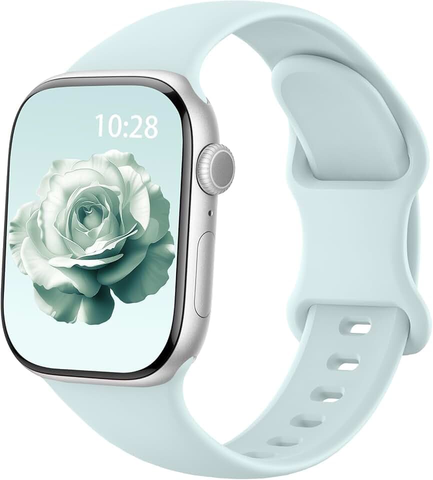 Silicone Sport Band Compatible with Apple Watch Bands for Women Men