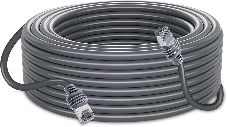 VEVOR Starlink-Kabel Gen 3, 30 m, Standard-Starlink-Verlängerungskabel Generation 3, Satellit, rechteckig, V3, 24 AWG, Kupferkern, flexible Verkabelung für Wohnmobil, Garten, Camping