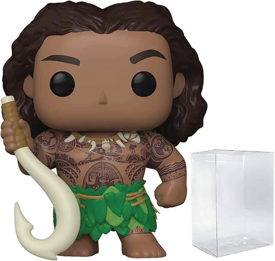 POP Disney: Moana 2 - Maui Funko Vinyl Figure (Bundled with Compatible Box Protector Case) Multicolor 3.75 inches
