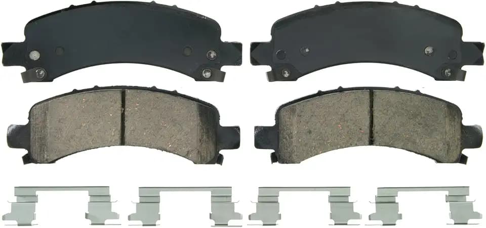Wagner QS ZD974A Disc Brake Pad Set, Chamfered Edges for Smooth, Quiet Stops, Fits 2002–2006 Chevrolet Tahoe